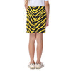 White Smoke Pittsburgh Football Yellow Black Zebra Kid's Beach Shorts