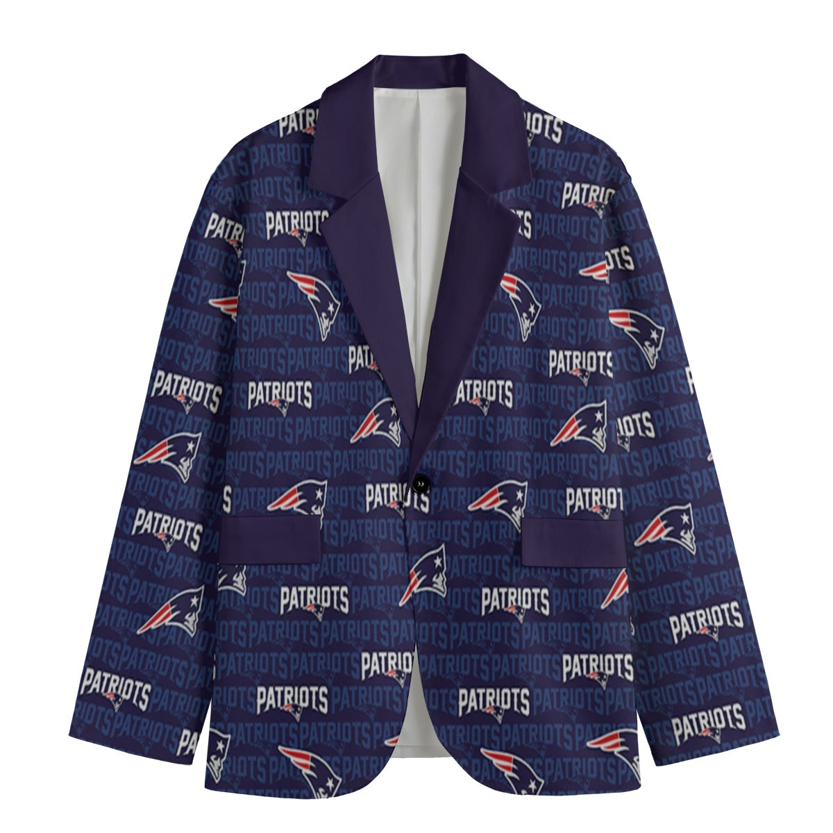 New England Football Blazer&nbsp; Navy Game Day Jacket streetwear fashion product image 3