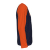 White Smoke Denver Navy and Orange Long Sleeve Raglan Shirt – Vintage Baseball Varsity Athletic Style Tee