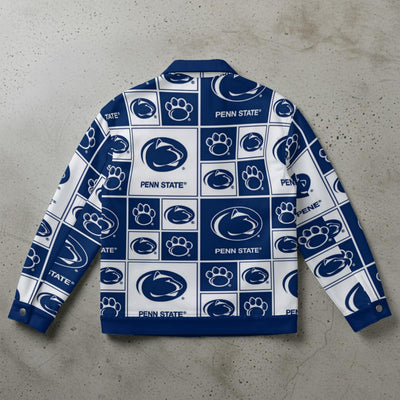 Penn State - Nittany Lions Unisex Collared Jacket White varsity sports apparel