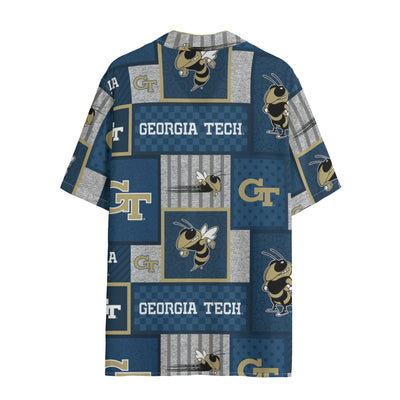 Georgia Tech Yellow Jackets Hawaii Shirt | 120GSM varsity sportswear product image 2.0