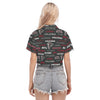 atlanta-falcons-womens-cropped-shirt red black football outfit side view
