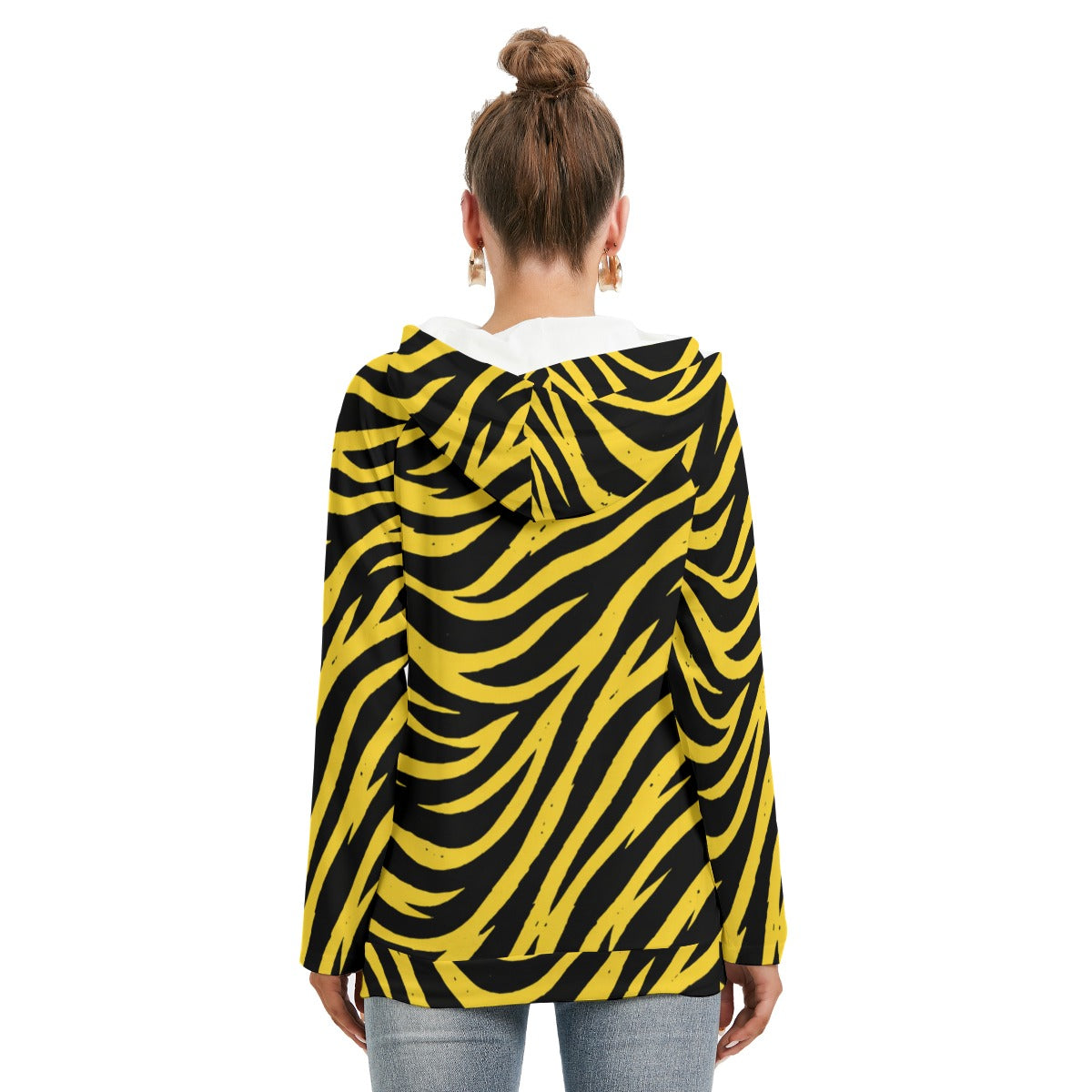 Iowa Football Women’s Hoodie With Double Hood – Bold Black and Gold Game Day Layer - Big Ten football apparel varsity sportswear product image 4.0