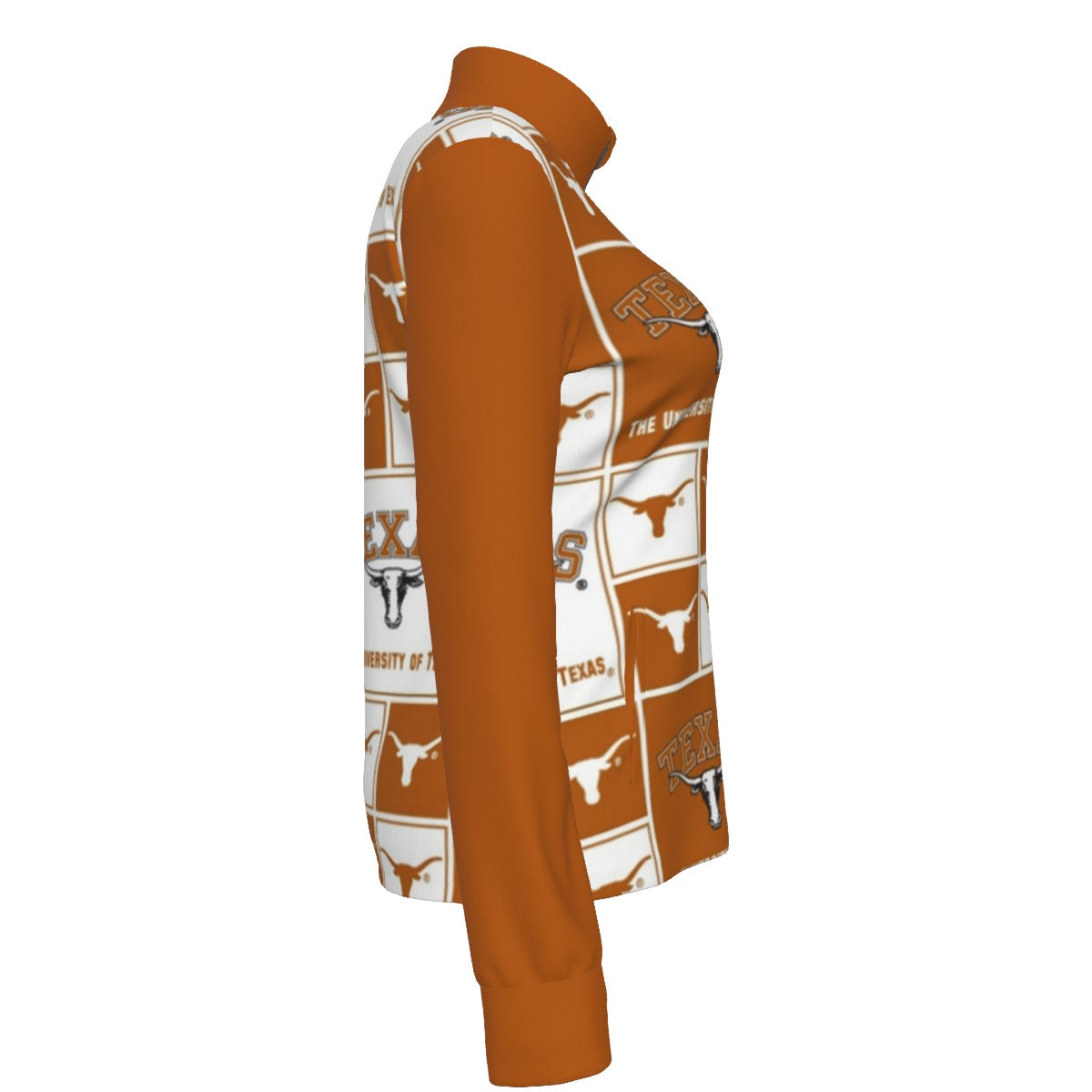 White Smoke Texas at Austin - Longhorns Women's Long Sleeve Thumbhole Jacket