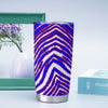 Lavender Tumbler 20oz – Red Blue White Zebra Game Day Style