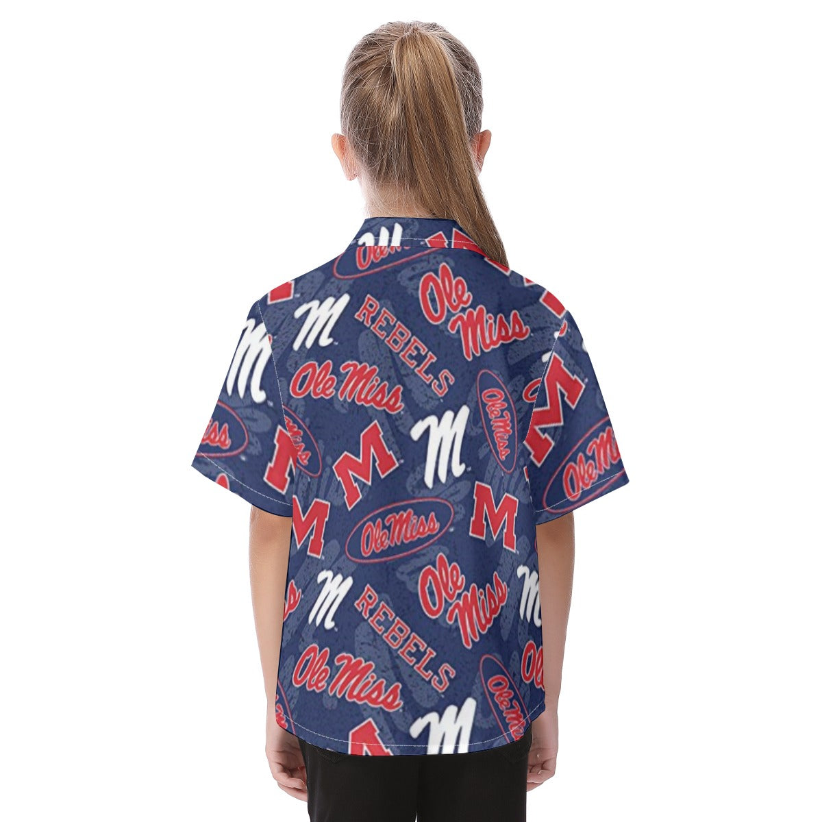 Ole Miss Rebels  Kid's Hawaiian Vacation Shirt varsity sportswear product image 4.0