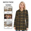 kansas jayhawks tartan plaid women shirt women tartan plaid game day fashion