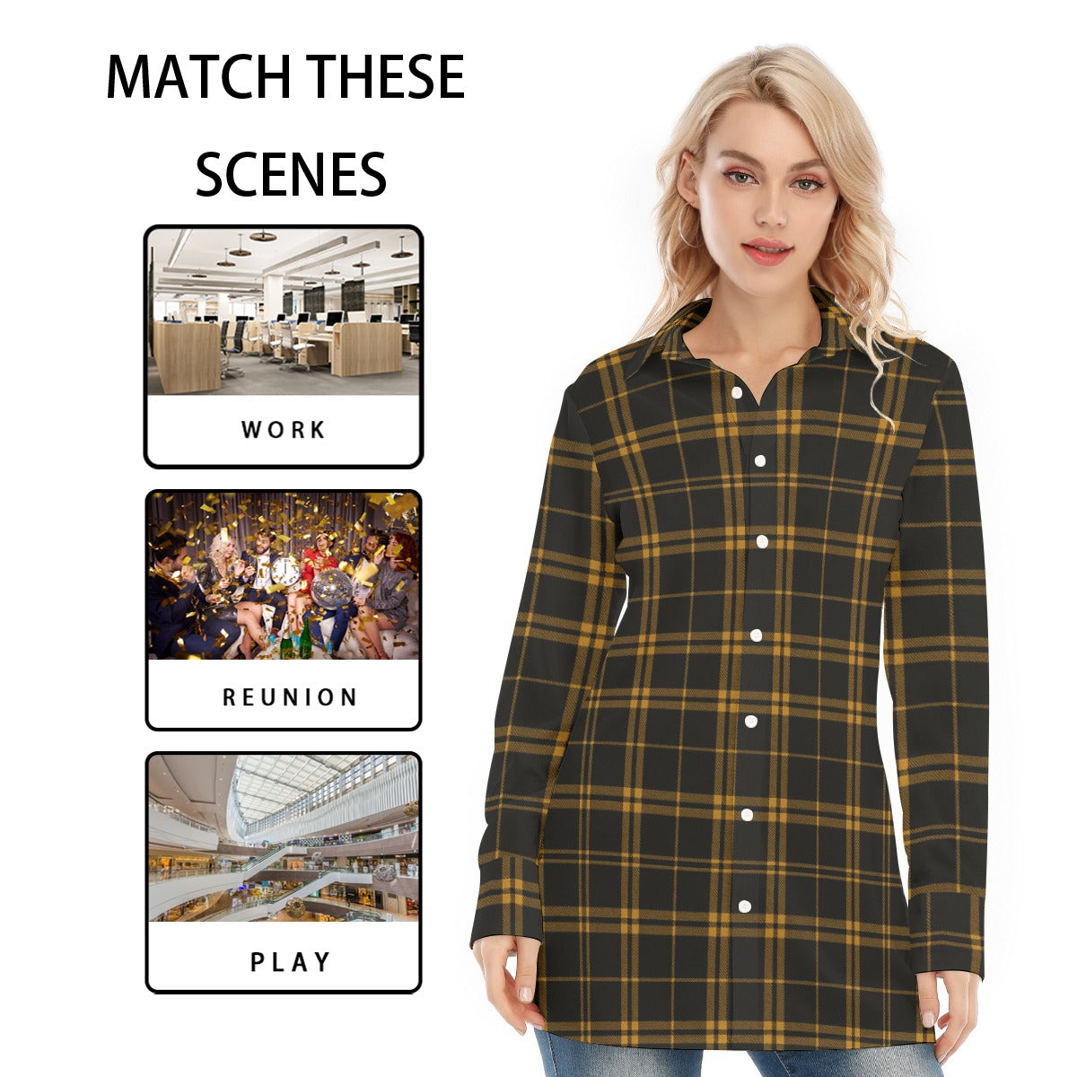 kansas jayhawks tartan plaid women shirt women tartan plaid game day fashion