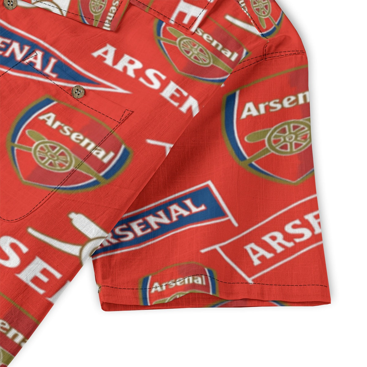 Arsenal FC  Men's Casual Hawaiian Short Sleeve Shirt | 125GSM Cotton streetwear fashion product image 5