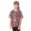 Florida State Seminoles Kid's Hawaiian Vacation Shirt - ACC football apparel varsity sportswear product image 3.0
