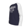 Dark Slate Gray New York Baseball Raglan Long Sleeve Shirt – Navy Blue and White Athletic Varsity Design Est. 1903