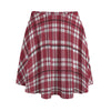 Alabama Crimson Tide Tartan Plaid Crimson White Women's Bazyrey Skirts With pocket
