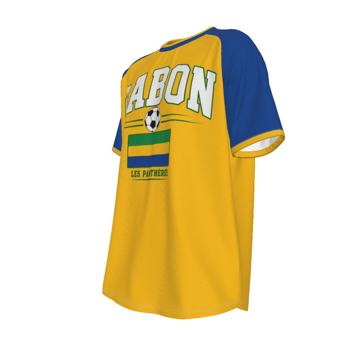 Gabon national Football Team Short Sleeve T-shirt streetwear fashion product image 7