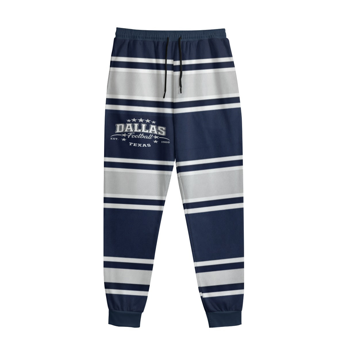 Dallas Football Striped Sweatpants – Texas Streetwear Jogger Pants – football shirt, game day outfit, image 1.0
