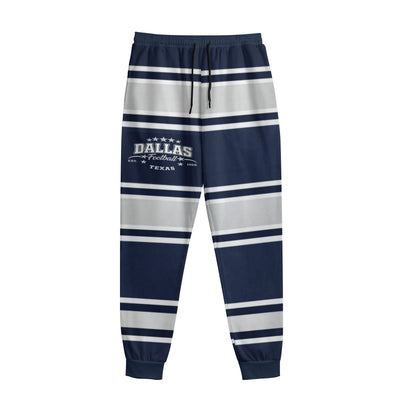 Dallas Football Striped Sweatpants – Texas Streetwear Jogger Pants – football shirt, game day outfit, image 1.0