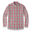 Alabama Football Casual Lapel Shirt Men – Crimson Plaid Long Sleeve 125GSM Cotton – casual fan outfit, fan gear, image 1.0