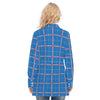 kansas jayhawks tartan plaid oversized button up women shirt women's long shirt women tartan plaid game day fashion