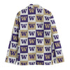 White Smoke Washington Football Suit Blazer – Premium College Game Day Jacket