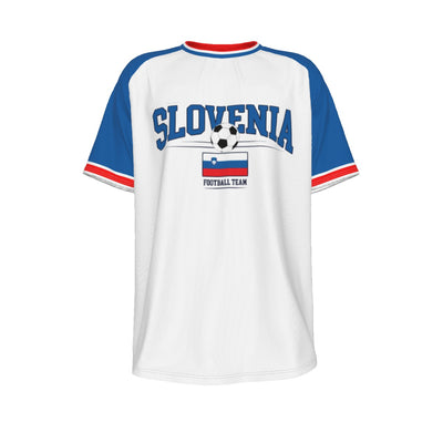 Slovenia Soccer Fan T-Shirt – Vintage Slovenia Football Shirt Retro Slovenian National Team Style | Classic Slovenia Soccer Tee – breathable comfort wear, nfl fan apparel, image 1.0