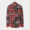 Louisville Cardinals Stand Collar Shirt With Long Sleeve|110GSM Imitation Flax varsity sportswear product image 2.0
