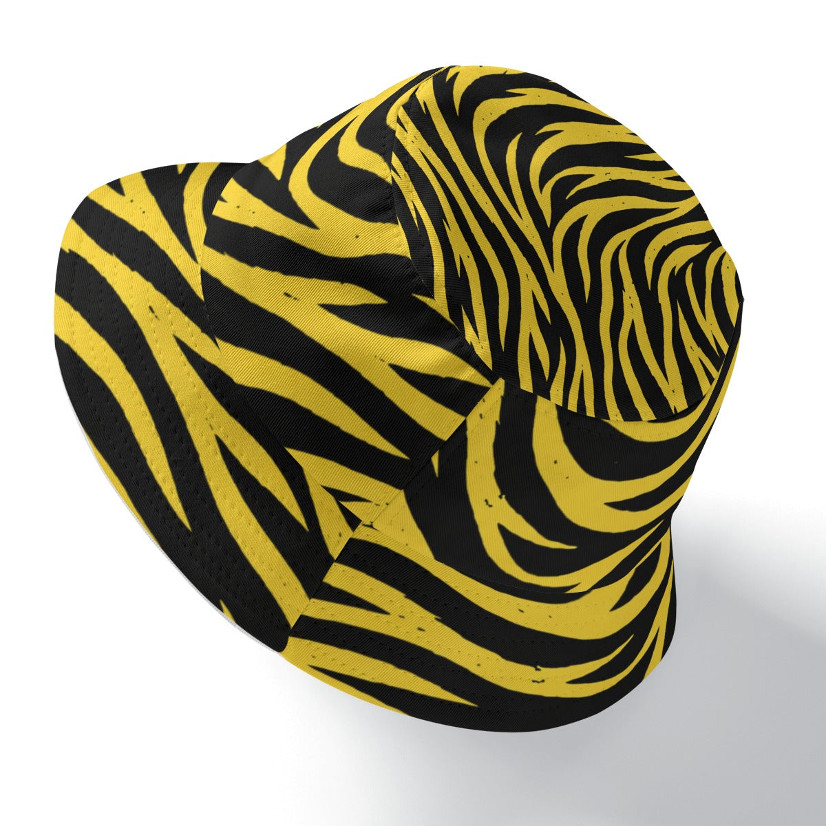 White Smoke Pittsburgh Football Yellow Black Zebra Double-Side Printing Bucket Hat – Game Day Streetwear