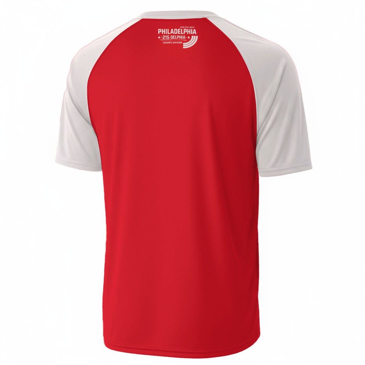 White Smoke Red and White Philadelphia Athletic T-Shirt – Varsity Sports Graphic Tee for Fans and Streetwear tee