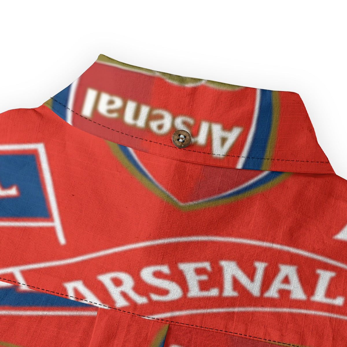 Arsenal FC Men's Casual Lapel Long Sleeve Shirt|125GSM Cotton