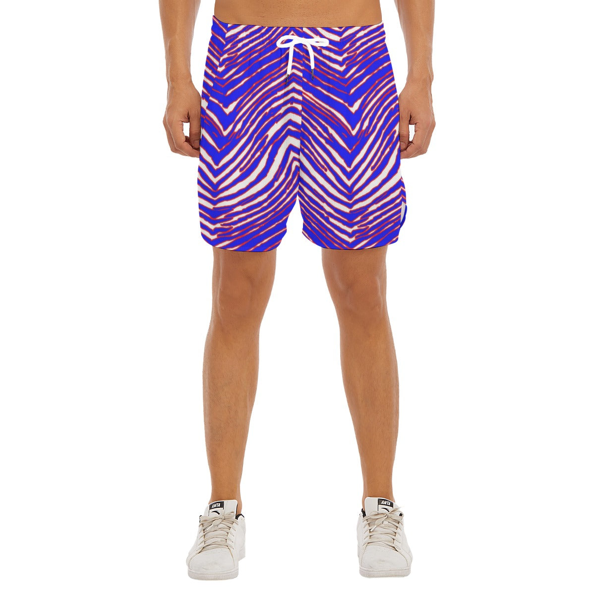 Buffalo Zebra Football Men’s Side Split Running Sport Shorts – Lightweight Game Day Performance – breathable comfort wear, breathable comfort wear, image 1.0