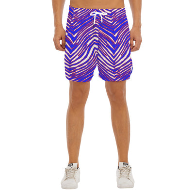 Buffalo Zebra Football Men’s Side Split Running Sport Shorts – Lightweight Game Day Performance – breathable comfort wear, breathable comfort wear, image 1.0