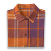 auburn tigers tartan plaid orange navy  women tartan plaid game day shirt
