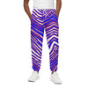 White Smoke Buffalo football Unisex Pants | 310GSM Cotton – Red Blue White Zebra Game Day Style