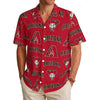 Arizona Diamondbacks Men's Hawaiian Shirt|150GSM arizona diamondbacks baseball fan apparel desert game day outfit
