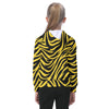 White Smoke Pittsburgh Football Yellow Black Zebra Kid’s Heavy Fleece Hoodie – Game Day Outfit