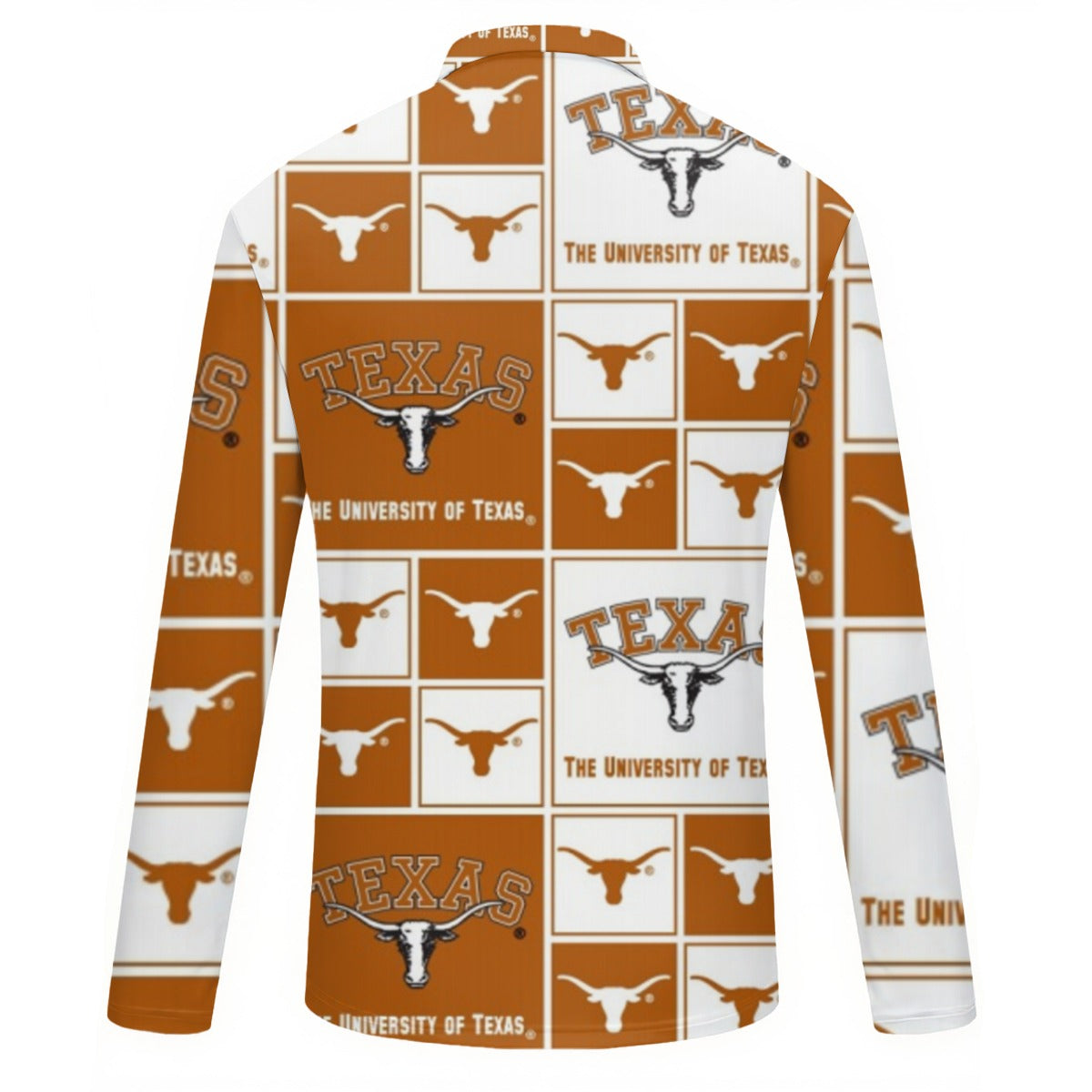 Texas at Austin - Longhorns Women's Quarter Zip Sport Shirt With  Long Sleeve White varsity sports apparel