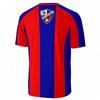 White Smoke Camiseta Huesca roja y azul estilo fútbol retro 90s – camiseta fan fútbol Huesca vintage