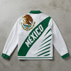 Chaqueta México Verde y Blanca Estilo Streetwear Retro – Fashion Game Day Jacket