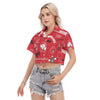 Nebraska Lincoln Cornhuskers Women's Cropped Shirt - Big Ten football apparel varsity sportswear product image 3.0