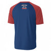 White Smoke Dallas 1845 Athletic Division T-Shirt Navy Blue and Red – Texas City Sports Tee
