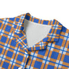 florida gators tartan plaid blue orange  women tartan plaid game day shirt