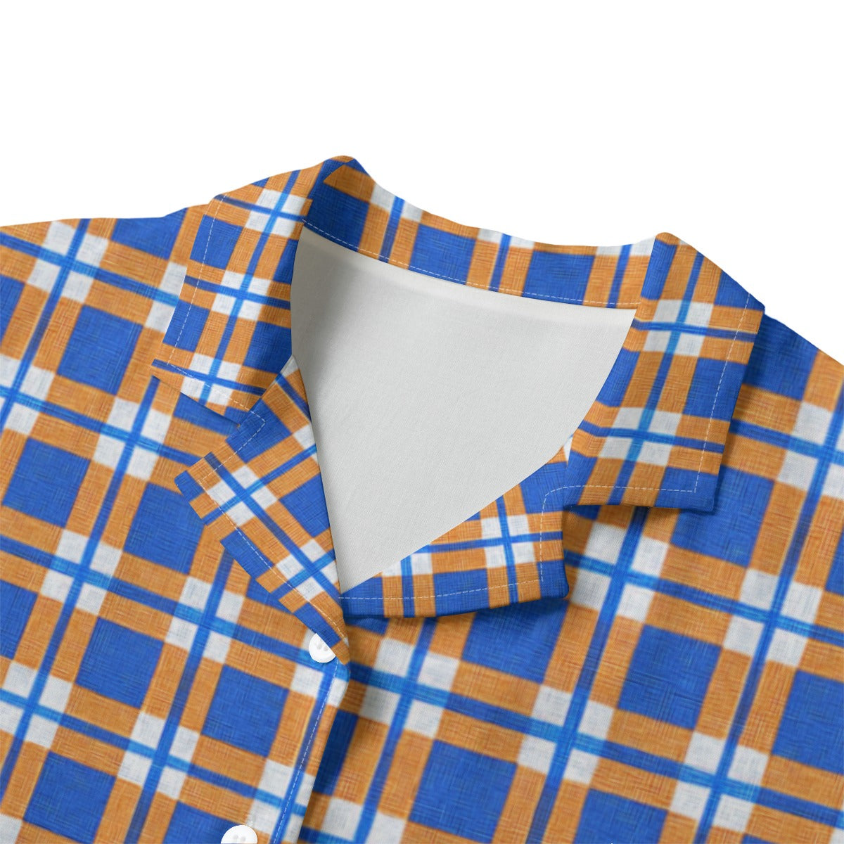 florida gators tartan plaid blue orange  women tartan plaid game day shirt