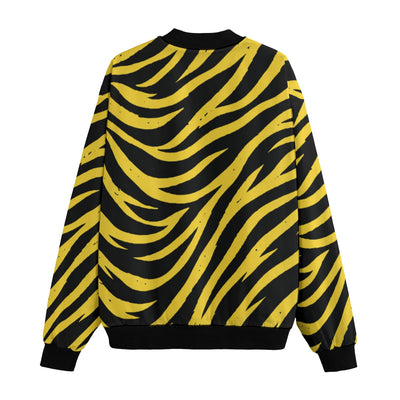 White Smoke Pittsburgh Football Yellow Black Zebra Fleece Jacket