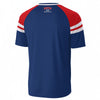 White Smoke Boston 1630 Massachusetts Varsity T-Shirt – Navy Blue, Red and White Athletic Streetwear Graphic Tee