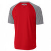 White Smoke Phoenix Arizona Varsity Style T-Shirt – Red and Gray Athletic Streetwear City Shirt