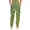 White Smoke Green Bay Football Yellow Green Women’s Casual Pants – Game Day Streetwear