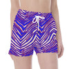 Buffalo Zebra Football Waistband Sport Shorts Game Day Streetwear – football shirt, fan gear, image 1.0