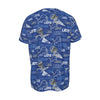 detroit-lions-short-sleeve-t-shirt blue silver football fabric breathable detail