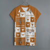 Texas at Austin - Longhorns Jersey With Short Raglan Sleeve White varsity sports apparel