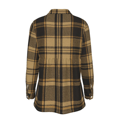 central florida knights tartan plaid black gold  women tartan plaid game day shirt