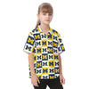Michigan Wolverines Kid's Hawaiian Vacation Shirt White varsity sports apparel