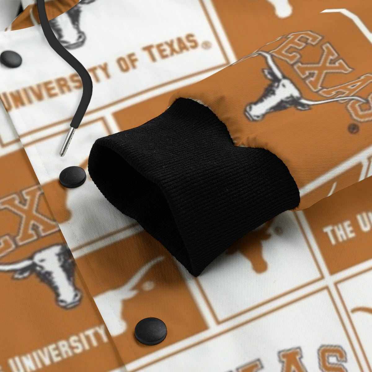 Black Texas at Austin - Longhorns Varsity Jacket